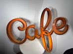 Café - Reclamebord - Metaal