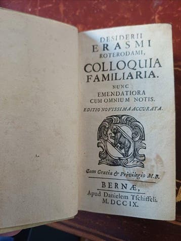 Erasmo da Rotterdam - Colloquia familiaria - 1709, Antiek en Kunst
