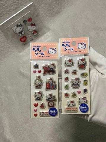 SUPER RARE VINTAGE SANRIO 1976-2004-2011 STICKERS & WALLET
