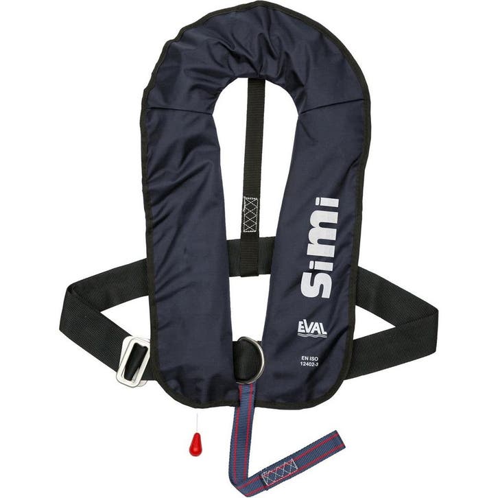 Eval Simi Opblaasbaar Reddingsvest 160N met D-Ring Blauw, Watersport en Boten, Watersportkleding, Nieuw, Ophalen of Verzenden