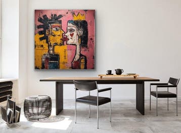 Eric Brumette - KISS ME LIKE BASQUIAT 65 - Toile L