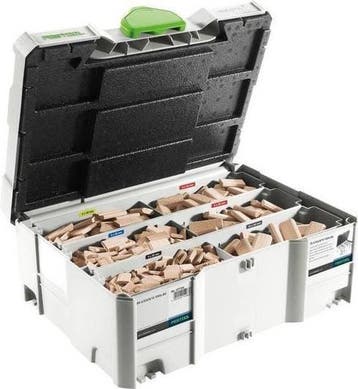 Festool Domino Assortiment van Beukenhout 5 Maten 1060-delig, Verzenden