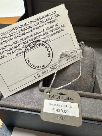 Mondia - Automatic - TOP SECOND - Rare Movement - New -, Nieuw