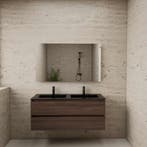 ACTIE BWS Badmeubel | Paris | Sonoma Choco 120 cm | Mat, Ophalen of Verzenden, Nieuw, Bad