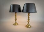 Tafellamp (2) - Messing-set van chique lampen - Messing
