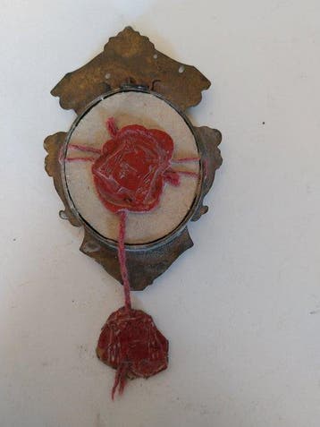 Relikwie - Brons, Glas, Hout, Papier - 1880-1920