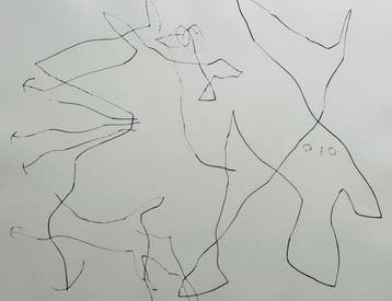 Joan Miro (1893-1983) - Flux de laimant - Pointe-sèche