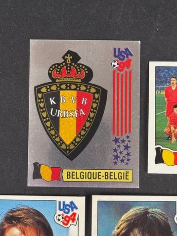 1994 Panini USA 94 World Cup, Belgium: complete team