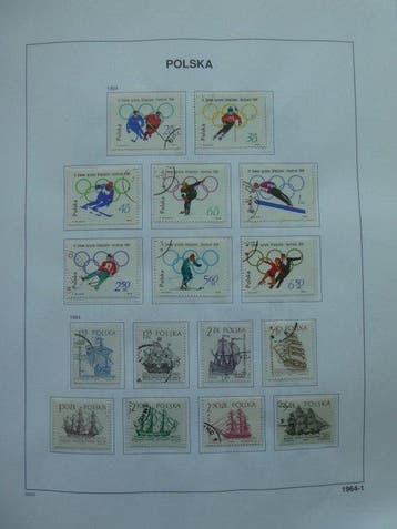 Polen 1964/1990 - 2x DAVO album plus veel extras, Gestempeld