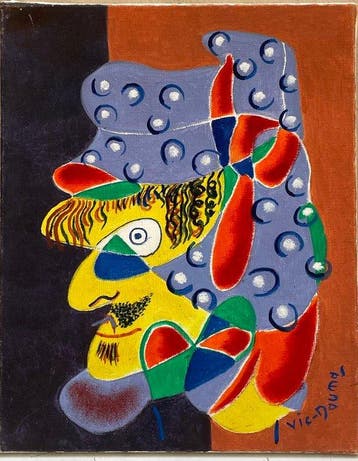 Victor Vic-Daumas (1909-2002) - « Tartarin »Portrait Cubiste