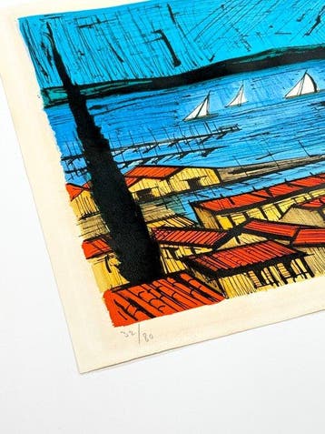 Bernard Buffet (1928-1999) - Saint Tropez et les voiliers