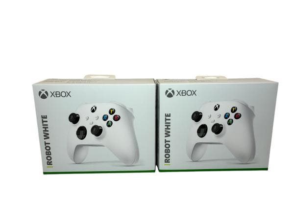 Veiling - 2x Microsoft | Robot White Xbox Wireless Controlle, Games en Spelcomputers, Games | Xbox Original