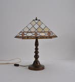Tiffany Style - Tafellamp - Legering, Messing