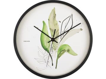 Veiling - Karlsson Wandklok Botanical Leaves, Huis en Inrichting, Woonaccessoires | Klokken, Nieuw