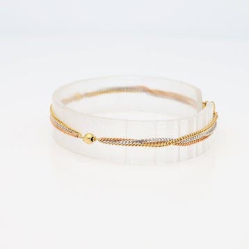 Zonder minimumprijs - Armband - 8 karaat Geel goud, Witgoud,, Nieuw