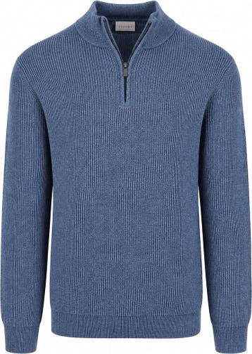 Suitable Half Zip Trui Cowo Blauw maat Maat 52/54 (L) Heren, Kleding | Heren, Maat 52/54 (L), Nieuw, Suitable, Verzenden