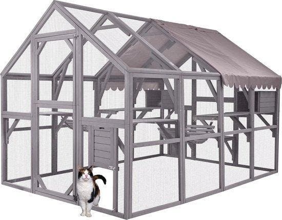 MaxxPet Kattenkooi -kattenvolière - kattenren 280x188x188cm, Animaux & Accessoires, Accessoires pour chats, Enlèvement ou Envoi