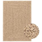 vidaXL Vloerkleed ZIZUR binnen en buiten 160x230 cm jute, Verzenden, Nieuw