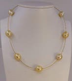 Halsketting - 18 karaat Geel goud, ALGT-gecertificeerde, Nieuw