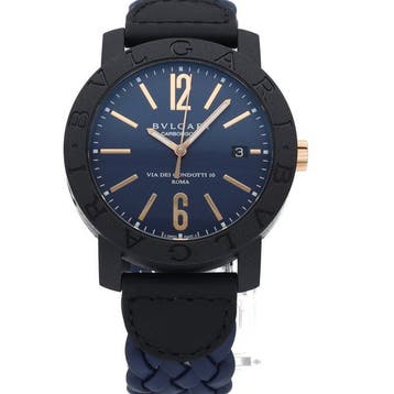 Bvlgari - Bvlgari Bvlgari Watch 1.6 Carbon Gold Roman -, Handtassen en Accessoires, Nieuw
