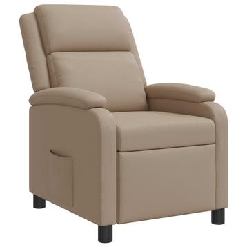 vidaXL Recliner Cappuccino Kunstleer, Huis en Inrichting, Verzenden, Nieuw