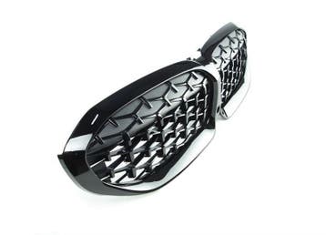 Glans Zwarte Diamond Grill BMW 3 Serie G20 G21 19-22 B4095