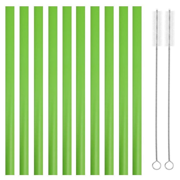 Fako Bijoux - Siliconen Rietjes XL - 10 Herbruikbare Rietjes, Huis en Inrichting, Keuken | Bestek, Verzenden