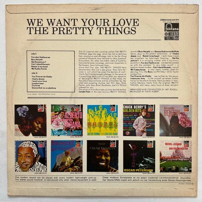 The Pretty Things - We Want Your Love - Enkele vinylplaat -, Cd's en Dvd's, Vinyl Singles