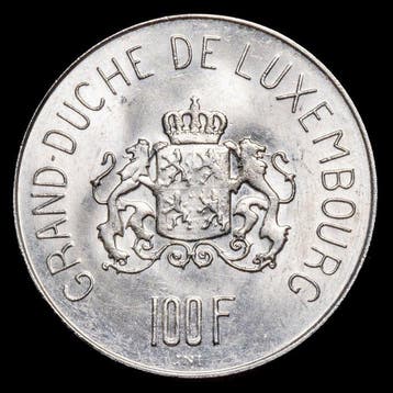 Luxembourg. Charlotte. 100 Francs 1963 / Millennium of City