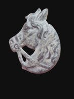 Post-middeleeuws Rare Bronze Horse Applique (Zonder