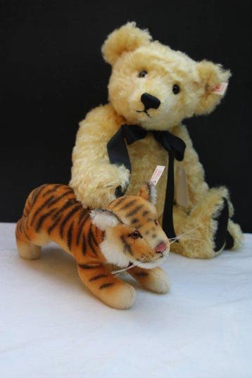 Steiff: Teddybeer & Tijger set, Hong Kong 1997-1998 -