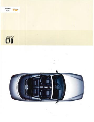 2003 VOLVO C70 CABRIOLET BROCHURE NEDERLANDS, Ophalen of Verzenden, Nieuw