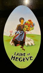 d’après Bellenger - Laine de Megève — rare étiquette, Antiek en Kunst