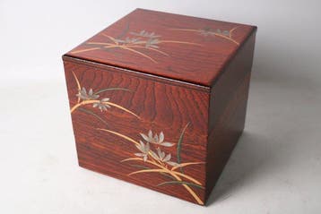 Doos - Hout - Drie-laags Orchid Jubako