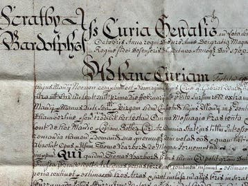 [Queen Anne - era] - Norfolk Vellum Document – Manor of, Nieuw
