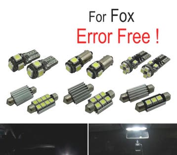 Kit 8 Ampoules Led Intérieur Pour Volkswagen Vw Fox 04-14, Verzenden