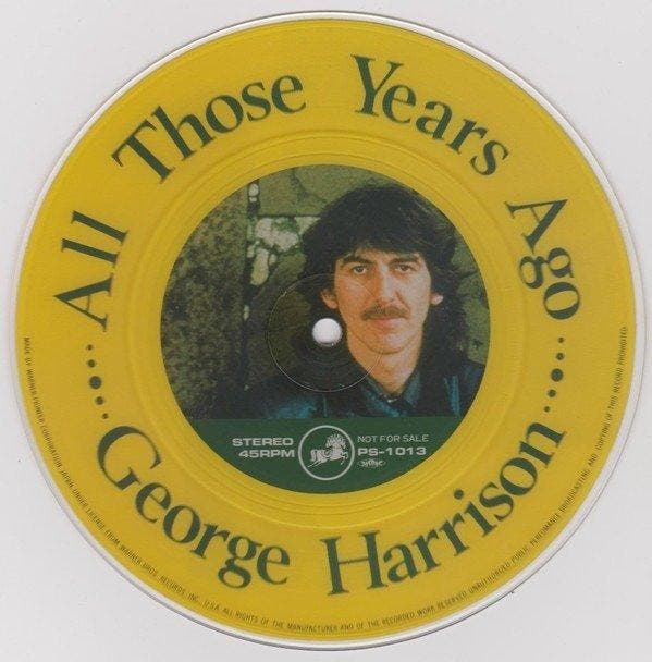 Beatles - George Harrison/ All Those Years Ago (Promotional, Cd's en Dvd's, Vinyl Singles