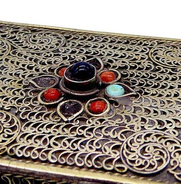 Cercueil - Rare GHAU tibétain - Ancien coffret sacré, mod. «