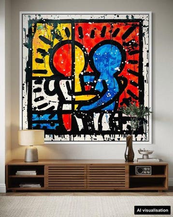 Mikko - Haring Kids On Mondrian - XL [Unq 1/1]