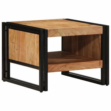 vidaXL Salontafel 50x50x38 cm massief acaciahout, Verzenden, Nieuw