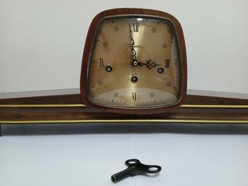 Pendule - Diehl - Hout, Messing - 1960-1970
