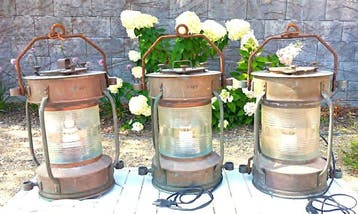 Tavernier Oostende Ships lamp, Masthead lamp (3) - Messing,