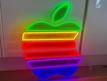 Apple - Apple Computers Logo Neon Light Box NO RESERVE -, Nieuw