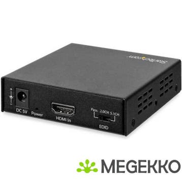 StarTech.com HD202A HDMI audio extractor 4K HDMI --> 4K HDMI, Verzenden