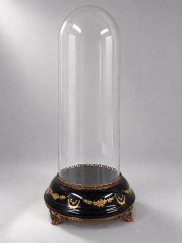 Stolp - Glas, Porselein - 1940-1950 - glazen stolp