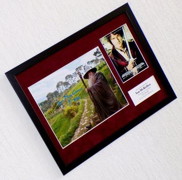 The Hobbit - Ian McKellen (Gandalf) Framed, signed +, Nieuw