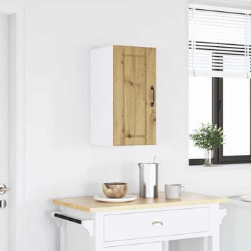 vidaXL Keukenbovenkast Lucca bewerkt hout artisanaal, Huis en Inrichting, Kasten | Overige, Verzenden, Nieuw