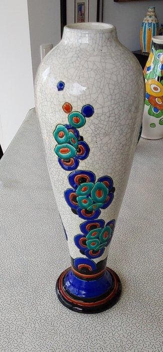 Keramis Boch - Charles Catteau - Vase - Faïence - Art Deco -, Antiquités & Art, Antiquités | Verre & Cristal