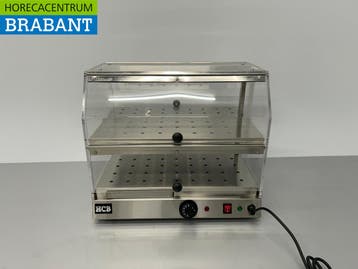 HCB RVS Warmhoudvitrine 4 kleppen 50 cm 230V Horeca, Ophalen of Verzenden, Nieuw in verpakking
