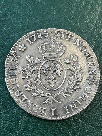 Frankrijk. Louis XVI (1774-1792). Ecu 1785-L, Bayonne, Postzegels en Munten